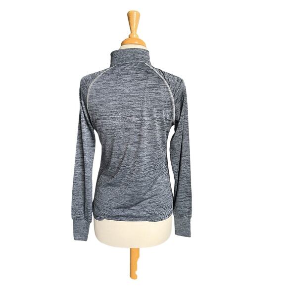 BYU Brigham Young Quarter Zip Pullover Long Sleeves Navy Blue Womens Size Medium - Picture 2 of 8